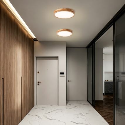 Brilagi - Plafoniera LED WOODLINE LED/24W/230V 3000/4000/6000K rovere Ø 30 cm