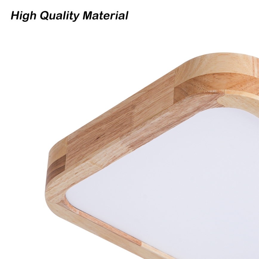 Brilagi - Plafoniera LED WOODLINE SQUARE LED/32W/230V 3000/4000/6000K rovere 30x30 cm
