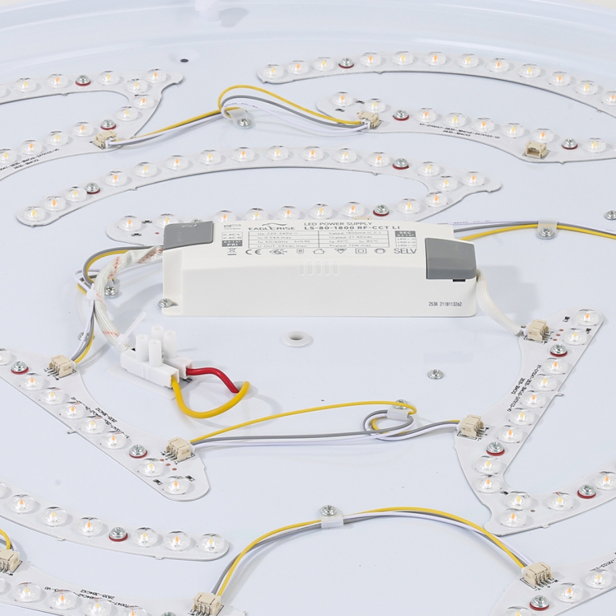 Brilagi - plafoniera LED WOODROUND LED/40W/230V 3000/4000/6000K Ø 60 cm in legno CRI 90