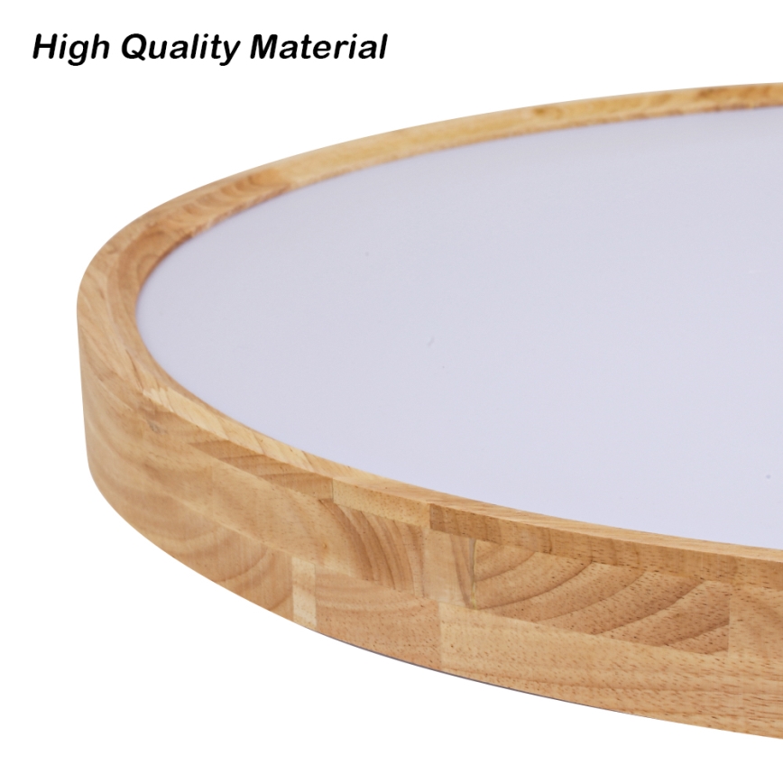 Brilagi - Plafoniera LED WOODROUND LED/70W/230V 3000/4000/6000K Ø 80 cm in legno CRI 90