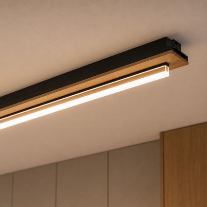 Brilagi - Plafoniera LED WOODY FLAT LED/25W/230V 118 cm rovere/nero