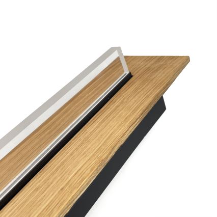 Brilagi - Plafoniera LED WOODY FLAT LED/25W/230V 118 cm rovere/nero