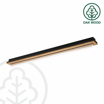 Brilagi - Plafoniera LED WOODY FLAT LED/25W/230V rovere/nero