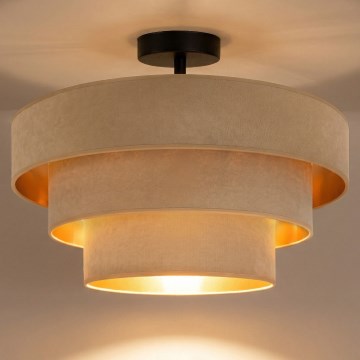 Brilagi - Plafoniera LUNETA 1xE27/60W/230V Ø 40 cm beige/oro