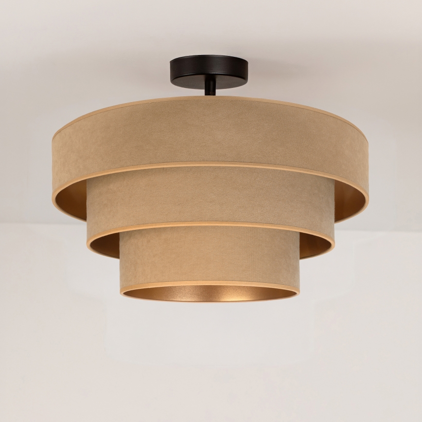 Brilagi - Plafoniera LUNETA 1xE27/60W/230V Ø 40 cm beige/oro