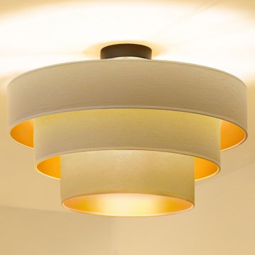 Brilagi - Plafoniera LUNETA 1xE27/60W/230V Ø 40 cm crema/oro