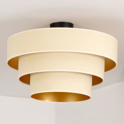 Brilagi - Plafoniera LUNETA 1xE27/60W/230V Ø 40 cm crema/oro