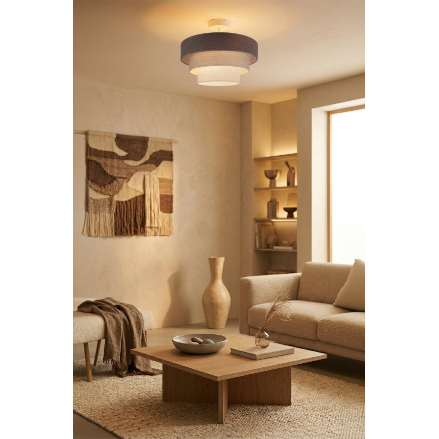 Brilagi - Plafoniera LUNETA 1xE27/60W/230V Ø 40 cm grigio/crema/bianco