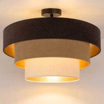 Brilagi - Plafoniera LUNETA 1xE27/60W/230V Ø 40 cm marrone/beige/crema