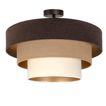 Brilagi - Plafoniera LUNETA 1xE27/60W/230V Ø 40 cm marrone/beige/crema