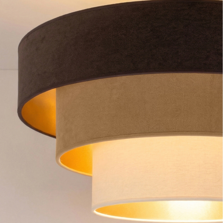 Brilagi - Plafoniera LUNETA 1xE27/60W/230V Ø 40 cm marrone/beige/crema