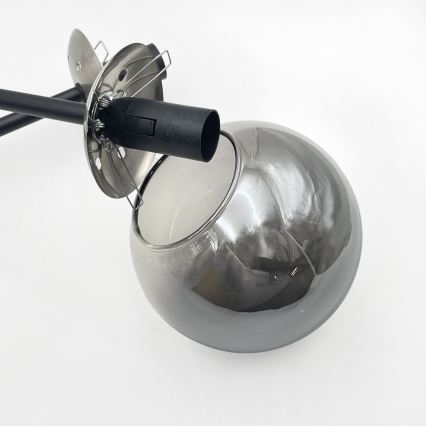 Brilagi - Plafoniera MALIVA 4xE14/15W/230V cromo opaco/fumé