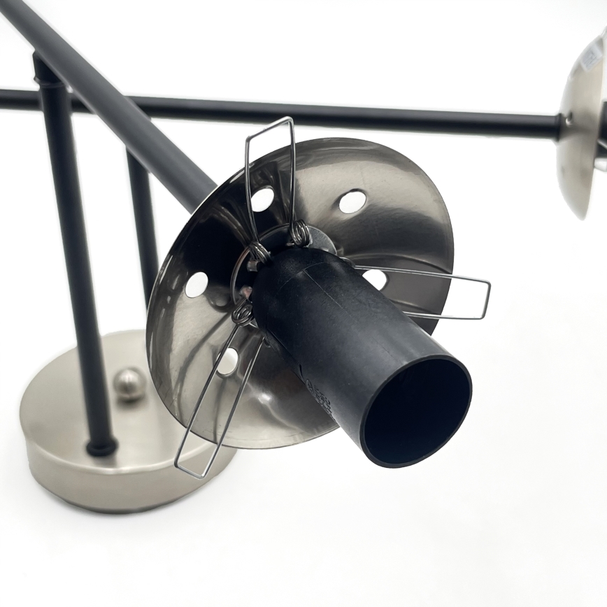 Brilagi - Plafoniera MALIVA 4xE14/15W/230V cromo opaco/fumé