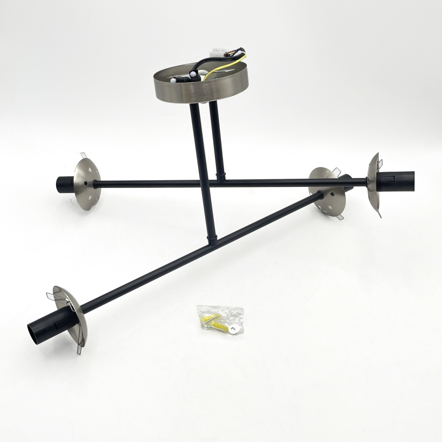 Brilagi - Plafoniera MALIVA 4xE14/15W/230V cromo opaco/fumé