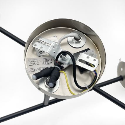 Brilagi - Plafoniera MALIVA 4xE14/15W/230V cromo opaco/fumé