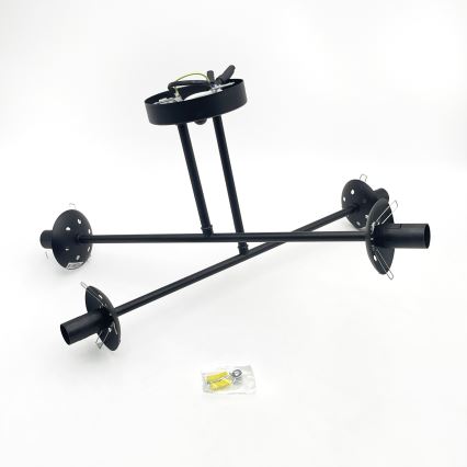 Brilagi - Plafoniera MALIVA 4xE14/15W/230V nero/fumé