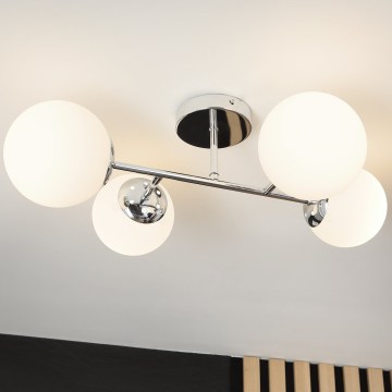 Brilagi - Plafoniera MALONY 4xE14/20W/230V cromo lucido
