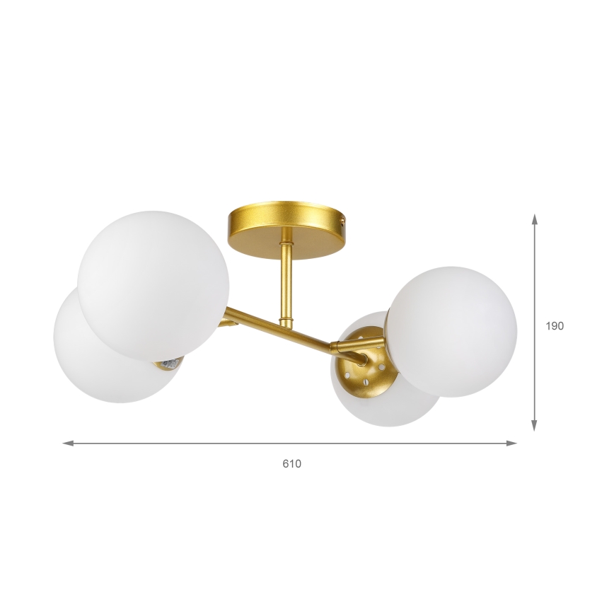 Brilagi - Plafoniera MALONY 4xE14/20W/230V dorata