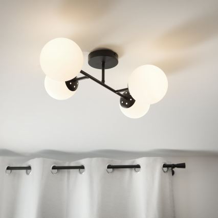 Brilagi - Plafoniera MALONY 4xE14/20W/230V nera