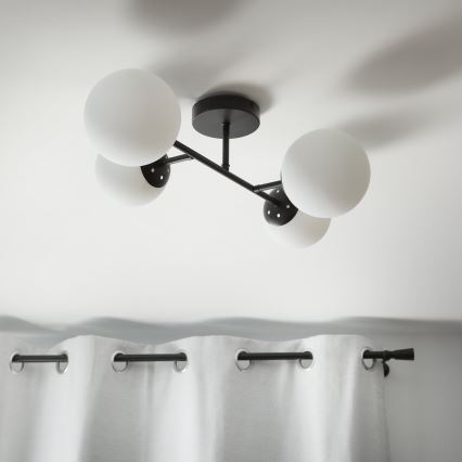 Brilagi - Plafoniera MALONY 4xE14/20W/230V nera