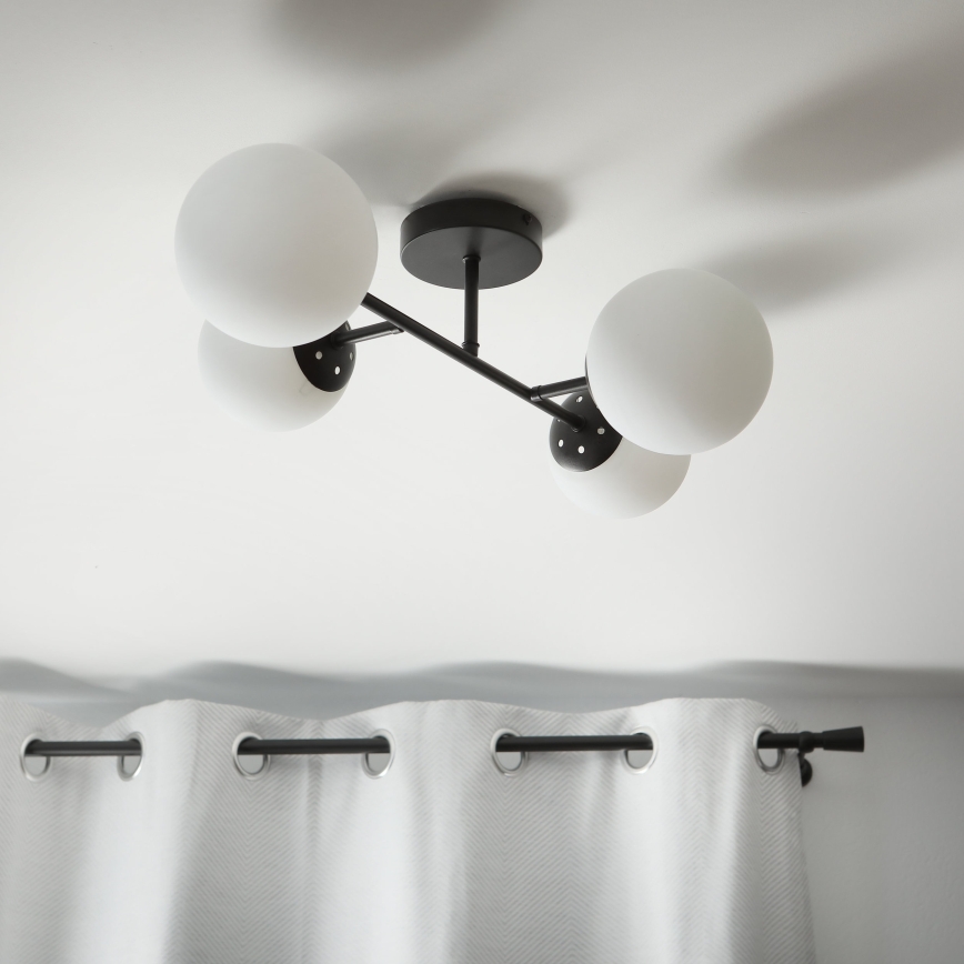 Brilagi - Plafoniera MALONY 4xE14/20W/230V nera