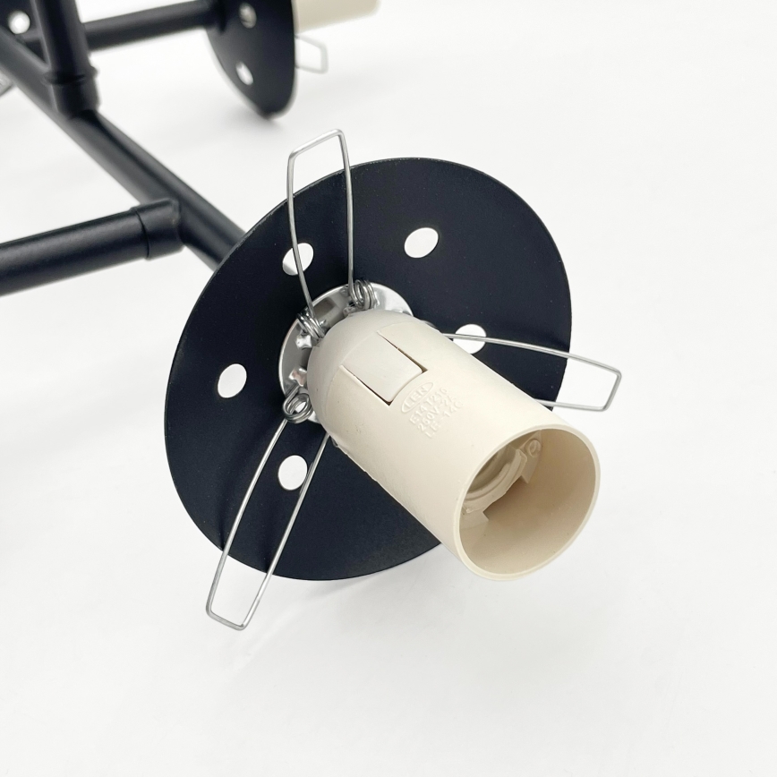 Brilagi - Plafoniera MALONY 4xE14/20W/230V nera