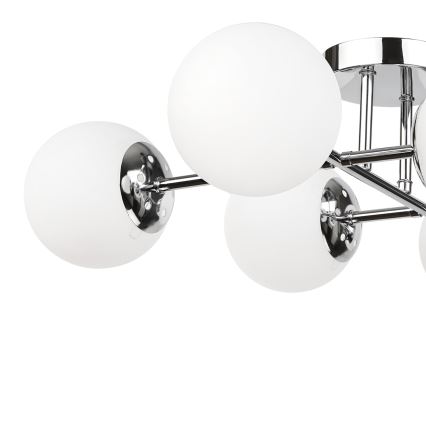 Brilagi - Plafoniera MALONY 6xE14/20W/230V cromo lucido