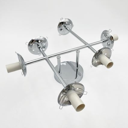 Brilagi - Plafoniera MALONY 6xE14/20W/230V cromo lucido