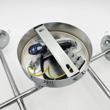 Brilagi - Plafoniera MALONY 6xE14/20W/230V cromo lucido