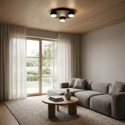 Brilagi - Plafoniera MONO 3xGX53/12W/230V Ø 30 cm nera