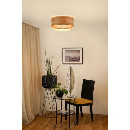 Brilagi - Plafoniera MONTANA BOHO 1xE27/15W/230V diametro 45 cm marrone