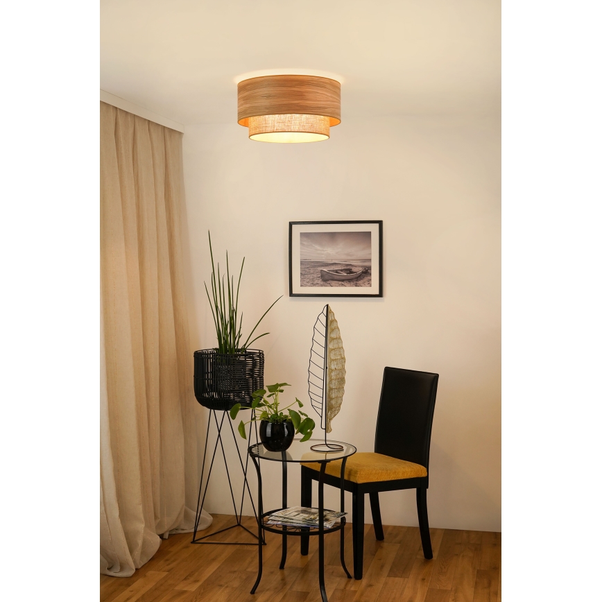 Brilagi - Plafoniera MONTANA BOHO 1xE27/15W/230V diametro 45 cm marrone