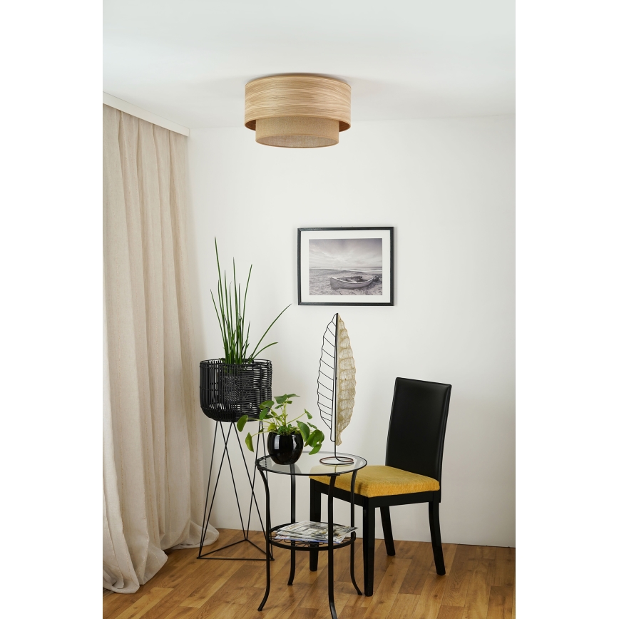 Brilagi - Plafoniera MONTANA BOHO 1xE27/15W/230V diametro 45 cm marrone