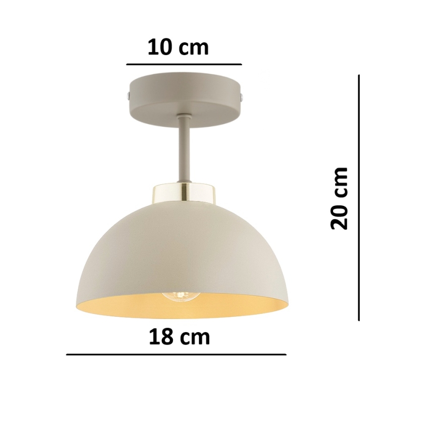 Brilagi - Plafoniera MOON 1xE27/60W/230V beige/oro