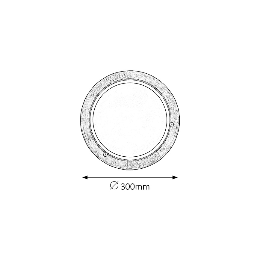 Brilagi - Plafoniera ORBIS 1xE27/60W/230V Ø 30 cm finitura pino