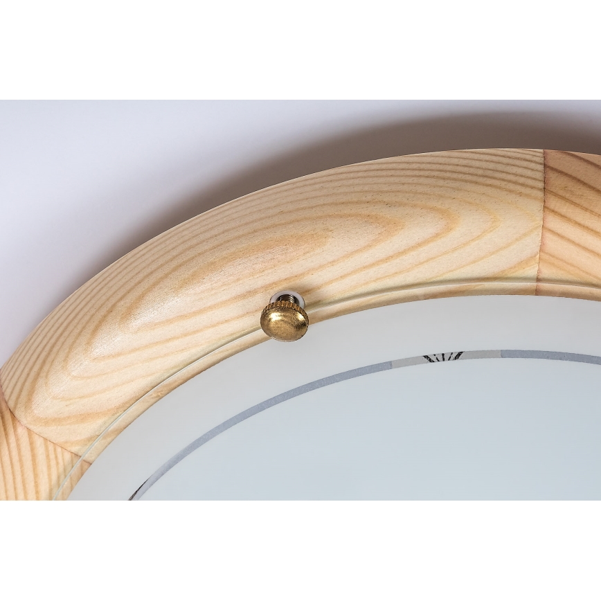 Brilagi - Plafoniera ORBIS 1xE27/60W/230V Ø 30 cm in pino