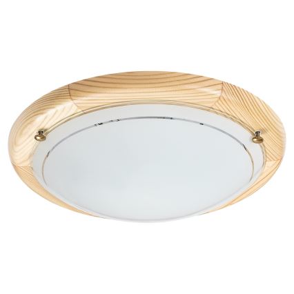 Brilagi - Plafoniera ORBIS 1xE27/60W/230V Ø 30 cm in pino