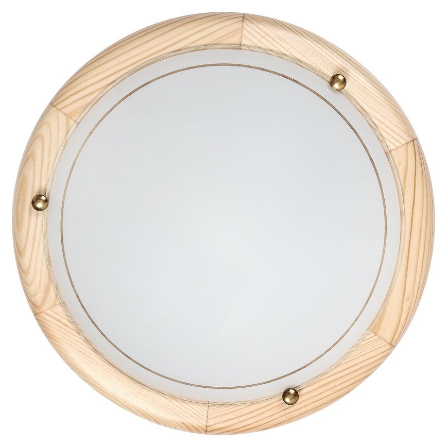 Brilagi - Plafoniera ORBIS 1xE27/60W/230V Ø 30 cm in pino