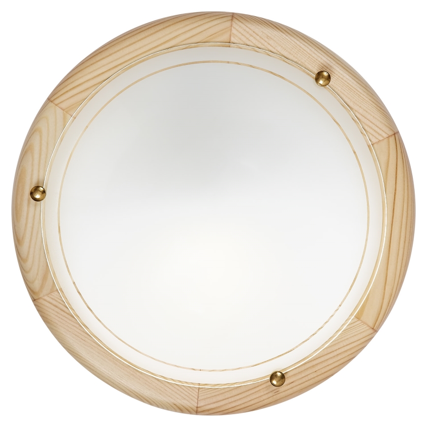 Brilagi - Plafoniera ORBIS 1xE27/60W/230V Ø 30 cm in pino