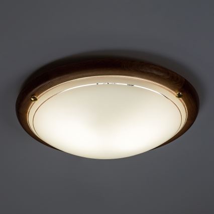 Brilagi - Plafoniera ORBIS 2x E27/60W/230V Ø 38 cm pino