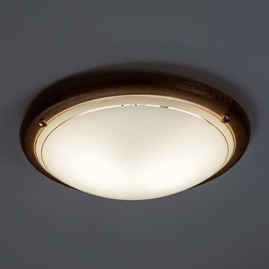 Brilagi - Plafoniera ORBIS 2x E27/60W/230V Ø 38 cm pino