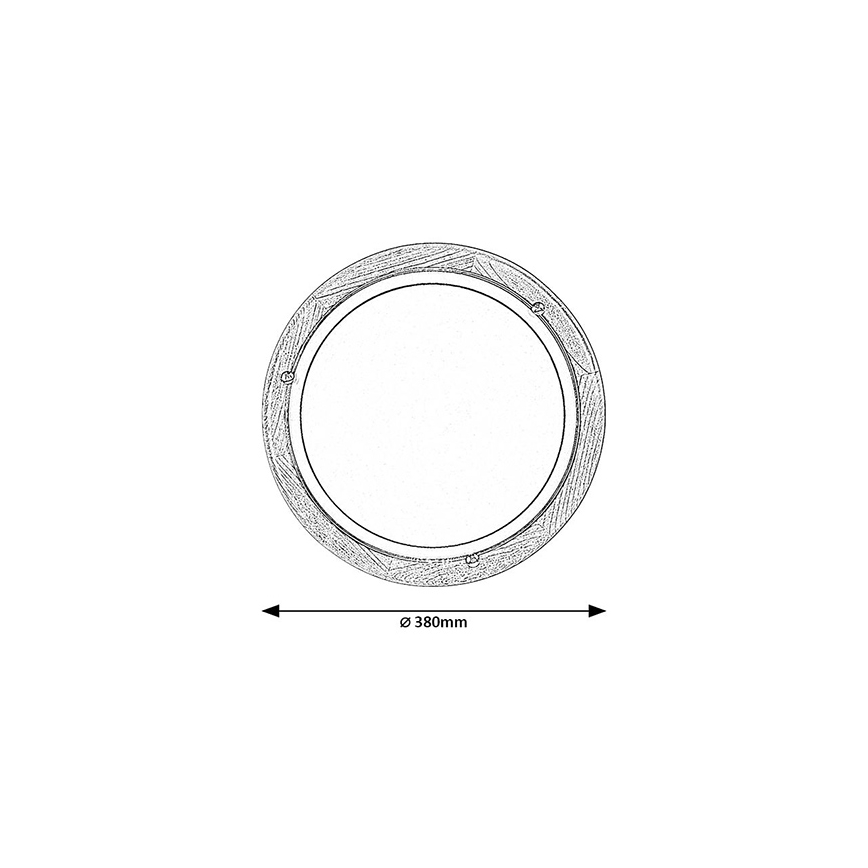 Brilagi - Plafoniera ORBIS 2x E27/60W/230V Ø 38 cm pino