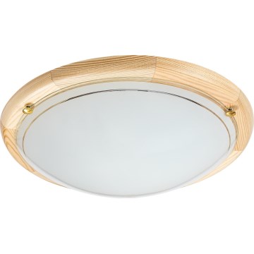 Brilagi - Plafoniera ORBIS 2xE27/60W/230V Ø 38 cm in pino