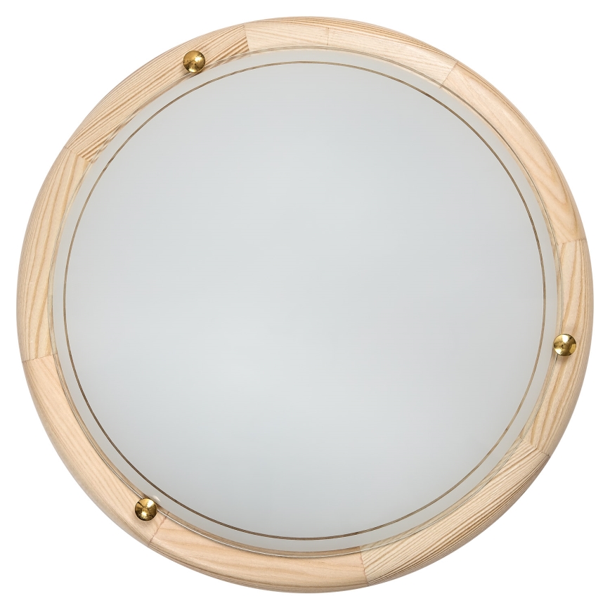 Brilagi - Plafoniera ORBIS 2xE27/60W/230V Ø 38 cm in pino