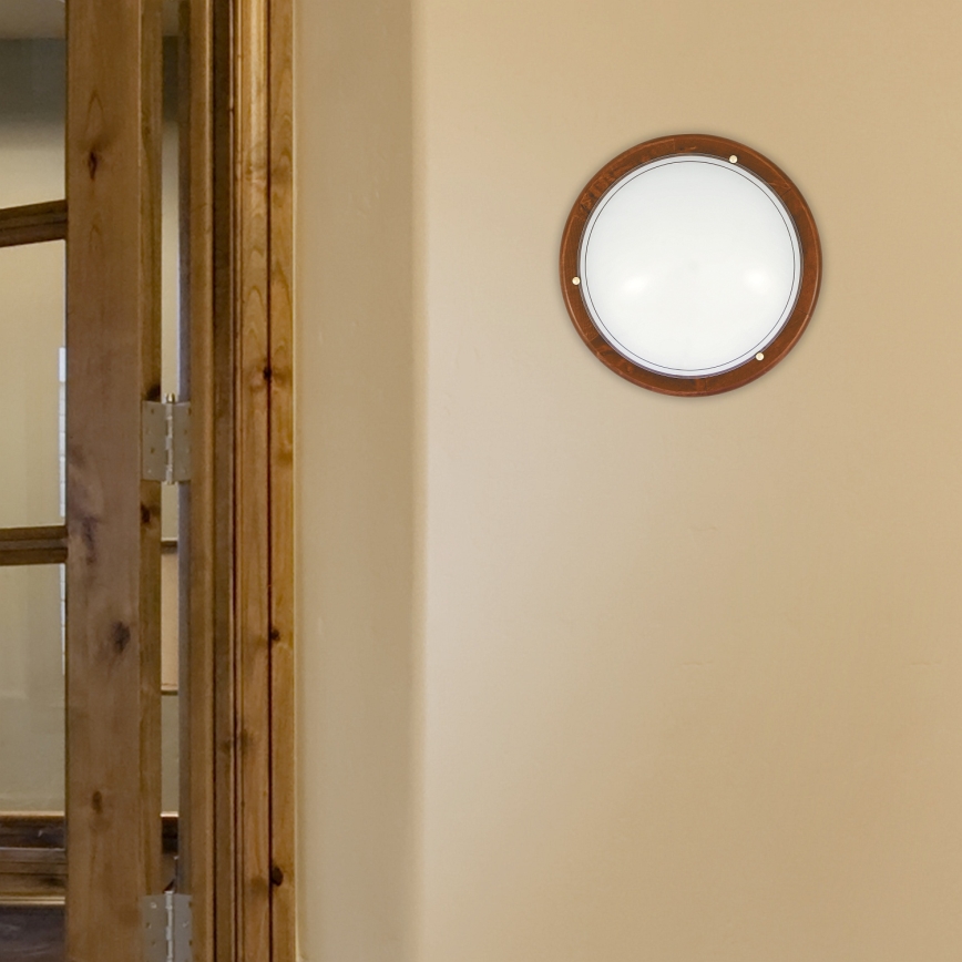 Brilagi - Plafoniera ORBIS 2xE27/60W/230V Ø 38 cm pino