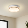 Brilagi - Plafoniera ORINO 2xE27/40W/230V Ø 27 cm bianco/rovere