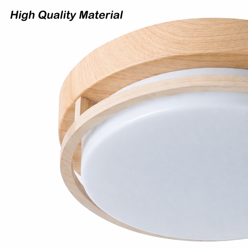 Brilagi - Plafoniera ORINO 2xE27/40W/230V Ø 27 cm effetto legno/rovere