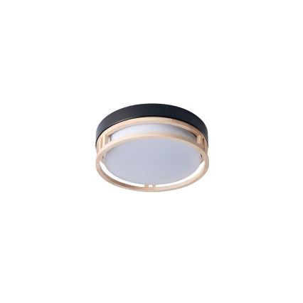 Brilagi - Plafoniera ORINO 2xE27/40W/230V Ø 27 cm nero/rovere