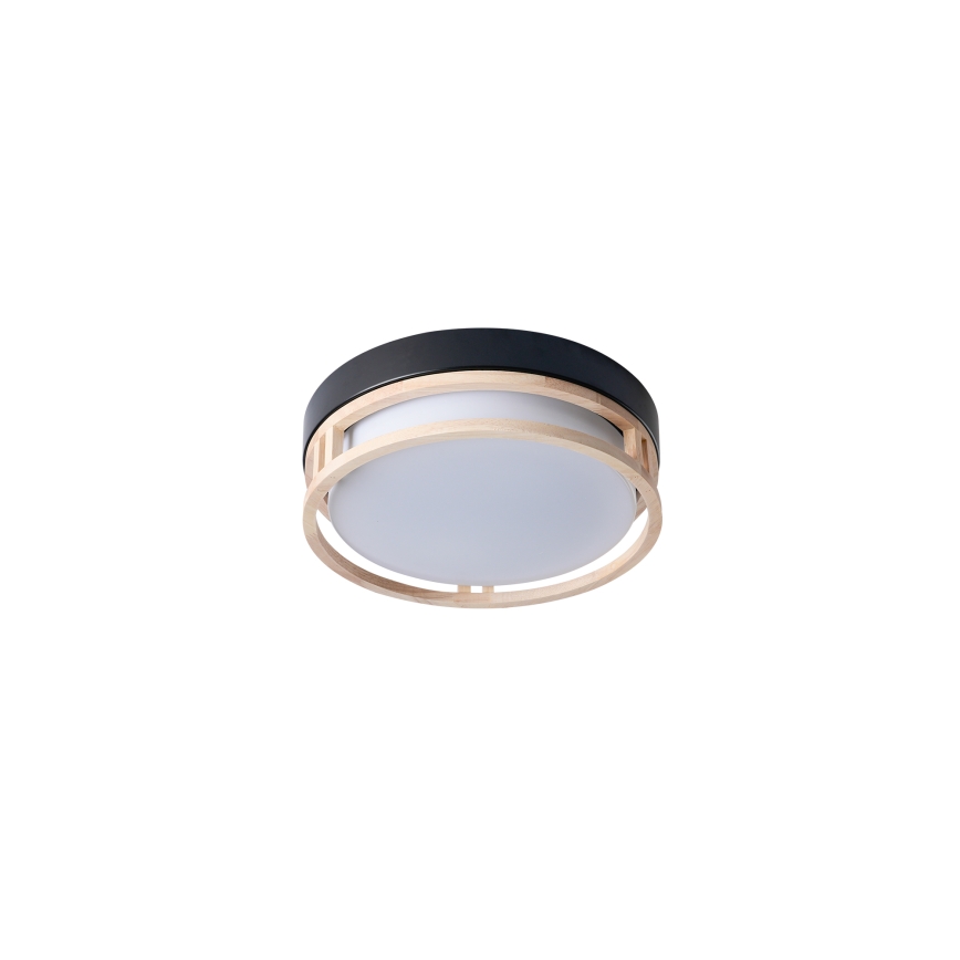 Brilagi - Plafoniera ORINO 2xE27/40W/230V Ø 27 cm nero/rovere