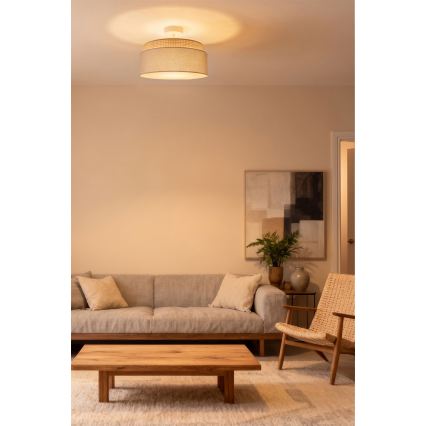 Brilagi - Plafoniera PADOVA 1xE27/60W/230V Ø 40 cm beige